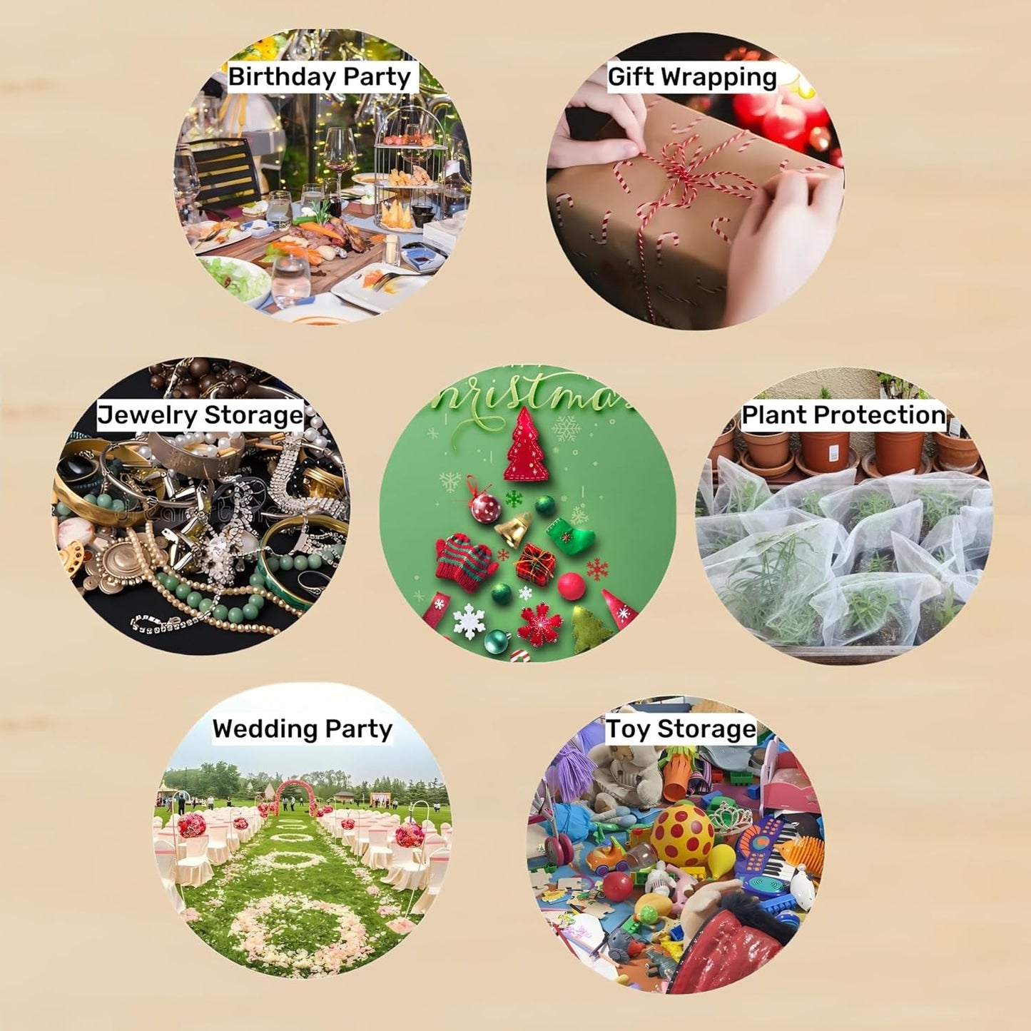 QIANHAILIZZ 100 Pack 2.8 x 3.5 Inch Flower Heart Organza Jewelry Gift Pouch Candy Pouch Drawstring Wedding Favor Bags B511S (orange gold heart)