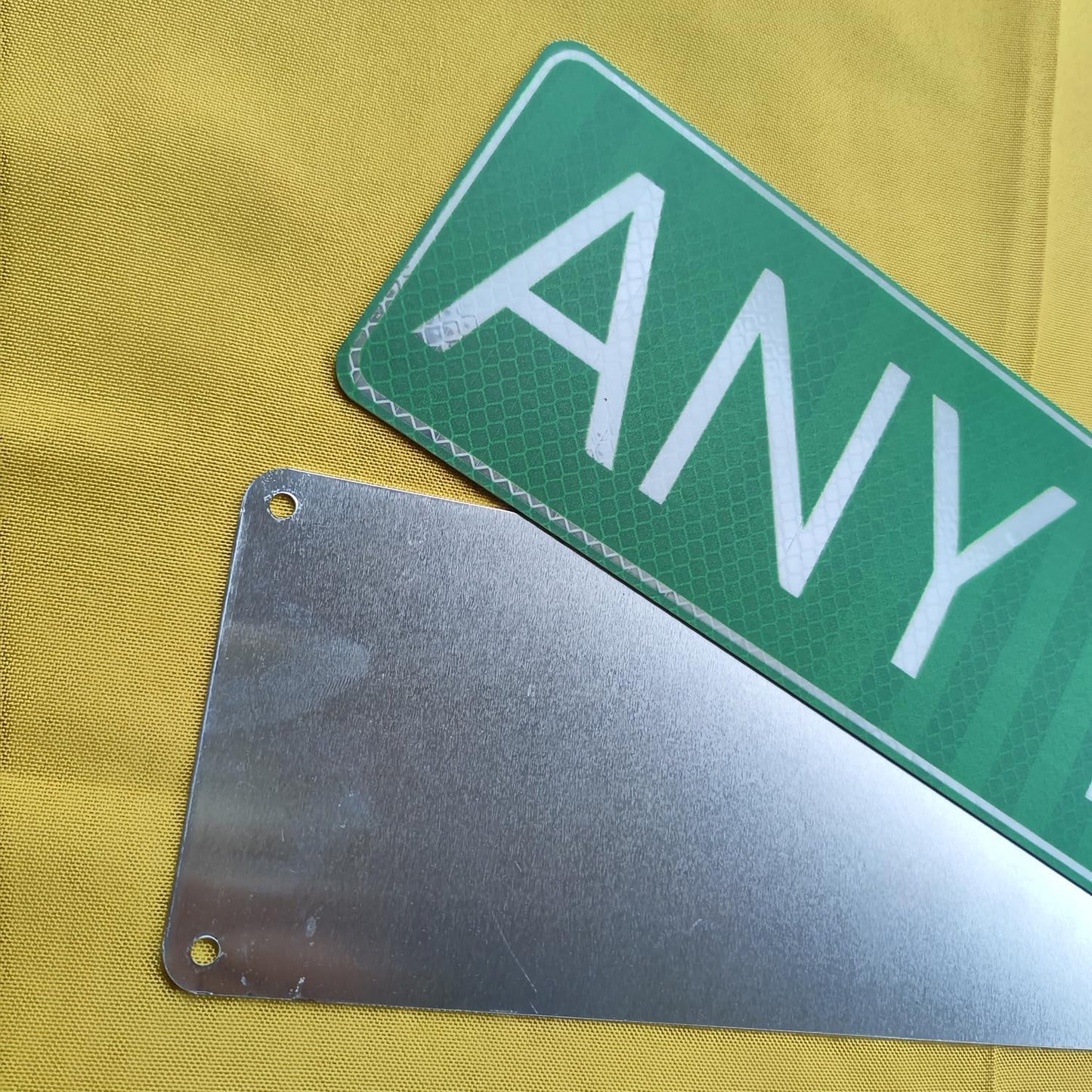 Custom Street Sign, Reflective Option, Directional Arrow Signs, 6x24 Inches, Single/Double Sided, Rust Free Aluminum-UV Protected and Weatherproof