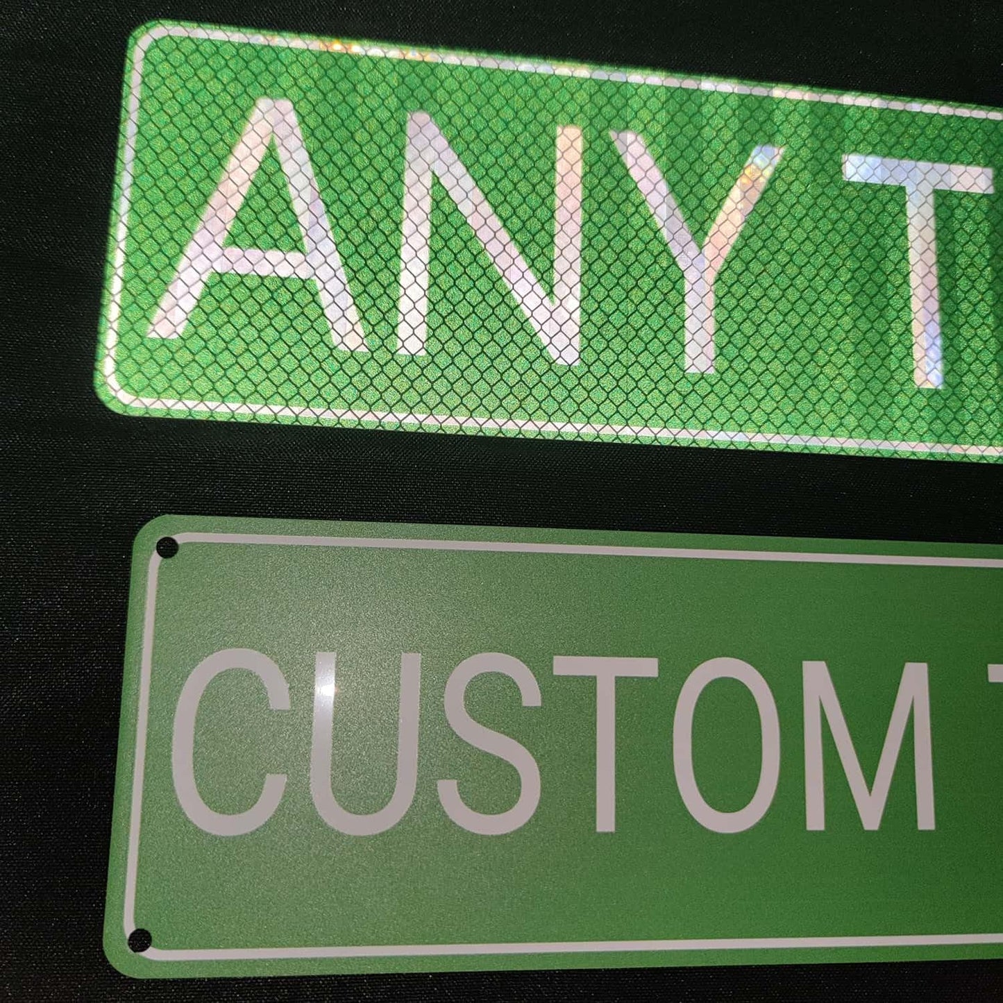 Custom Signs Metal, Personalized Reflective Street Signs for Outdoor, 4x18 Inches, Single/Double Sided, Fade Resistant .040 Aluminum, Ideal for Address, Parking