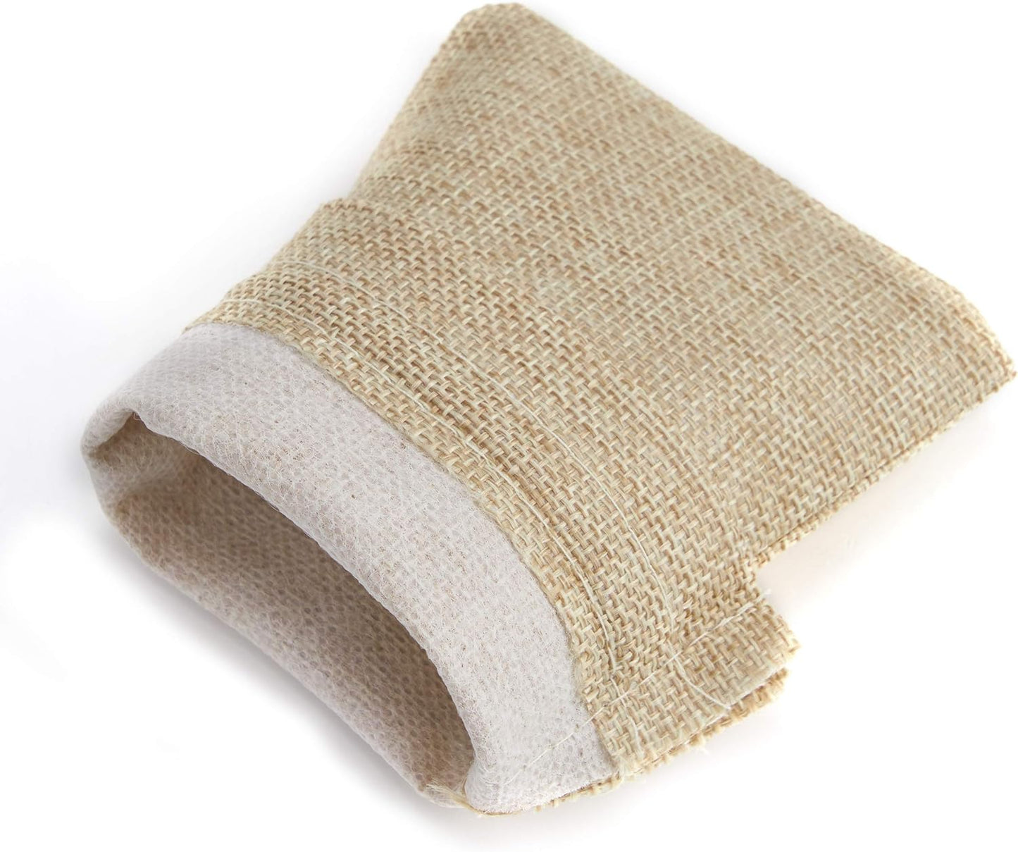 Tendwarm 50 Pcs 6.7x9 Inch Burlap Gift Bags with Drawstring Linen Jewelry Bag for Wedding Party Favors