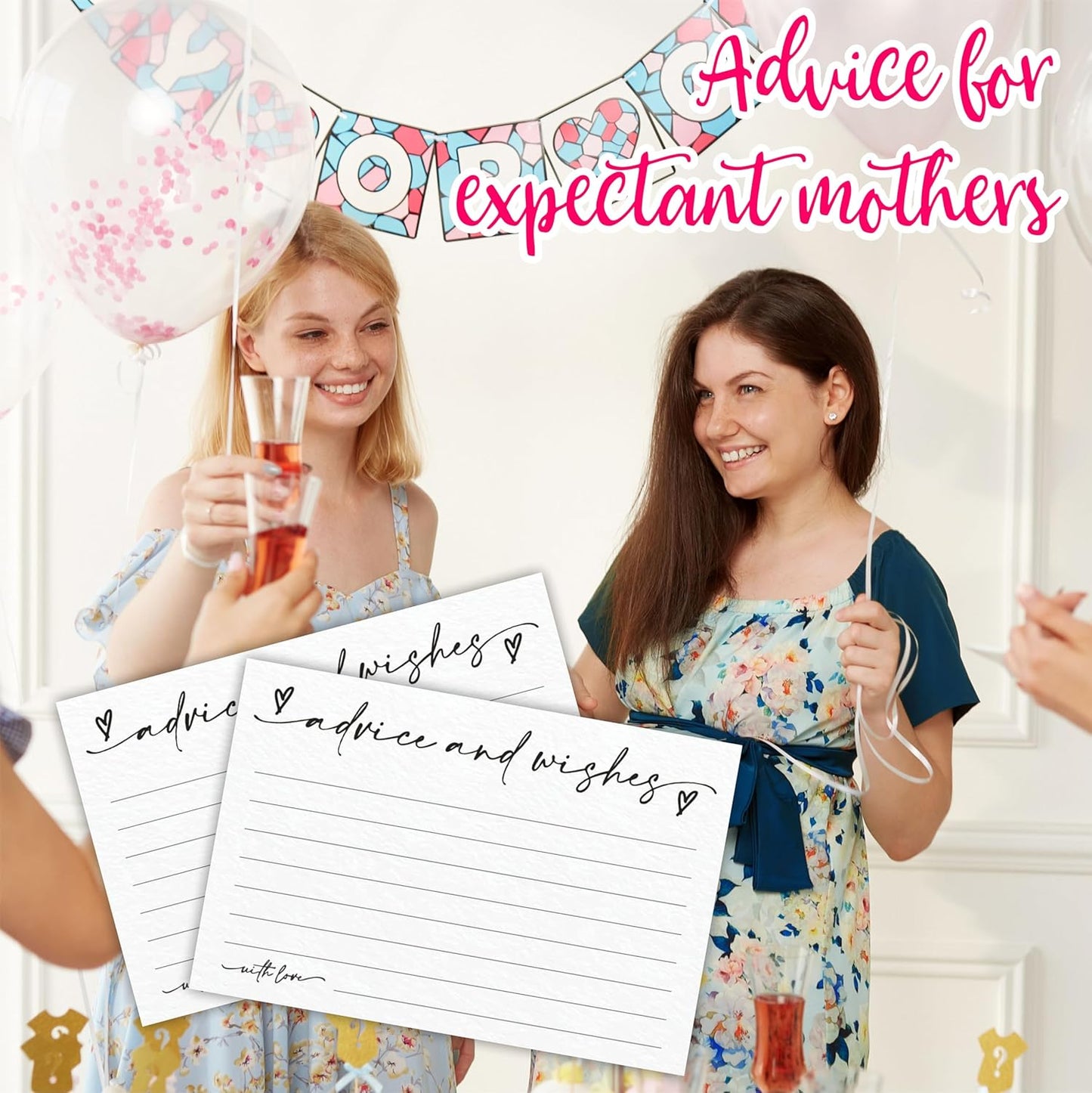 30 Advice & Wishes Cards - Minimalism White - Double Sided Fill-In Advice Cards For Bridal, Wedding, Graduate Party, Mr & Mrs, Retirement, Baby Shower, Party Favor & Supplies - A02