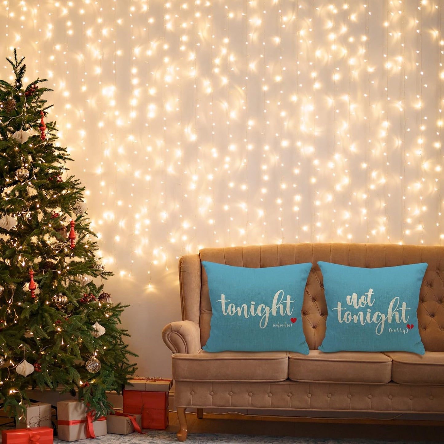 Mancheng-zi Pillow Cover, Bachelorette & Bridal Shower Gifts, Wedding Gifts, Funny Throw Pillows for Bedroom (Blue, 18x18)