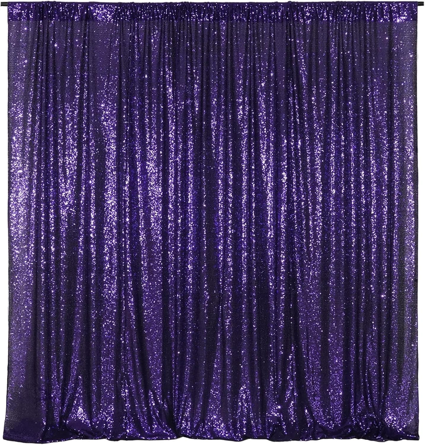 Poise3EHome 3Ft x 8Ft Champagne Sequin Backdrop Curtain, Glitter Thick Satin Sequin Background Drapes, Sparkly Opaque Photography Curtain,Xmas Thanksgiving Backdrop for Wedding Party Festival Decor