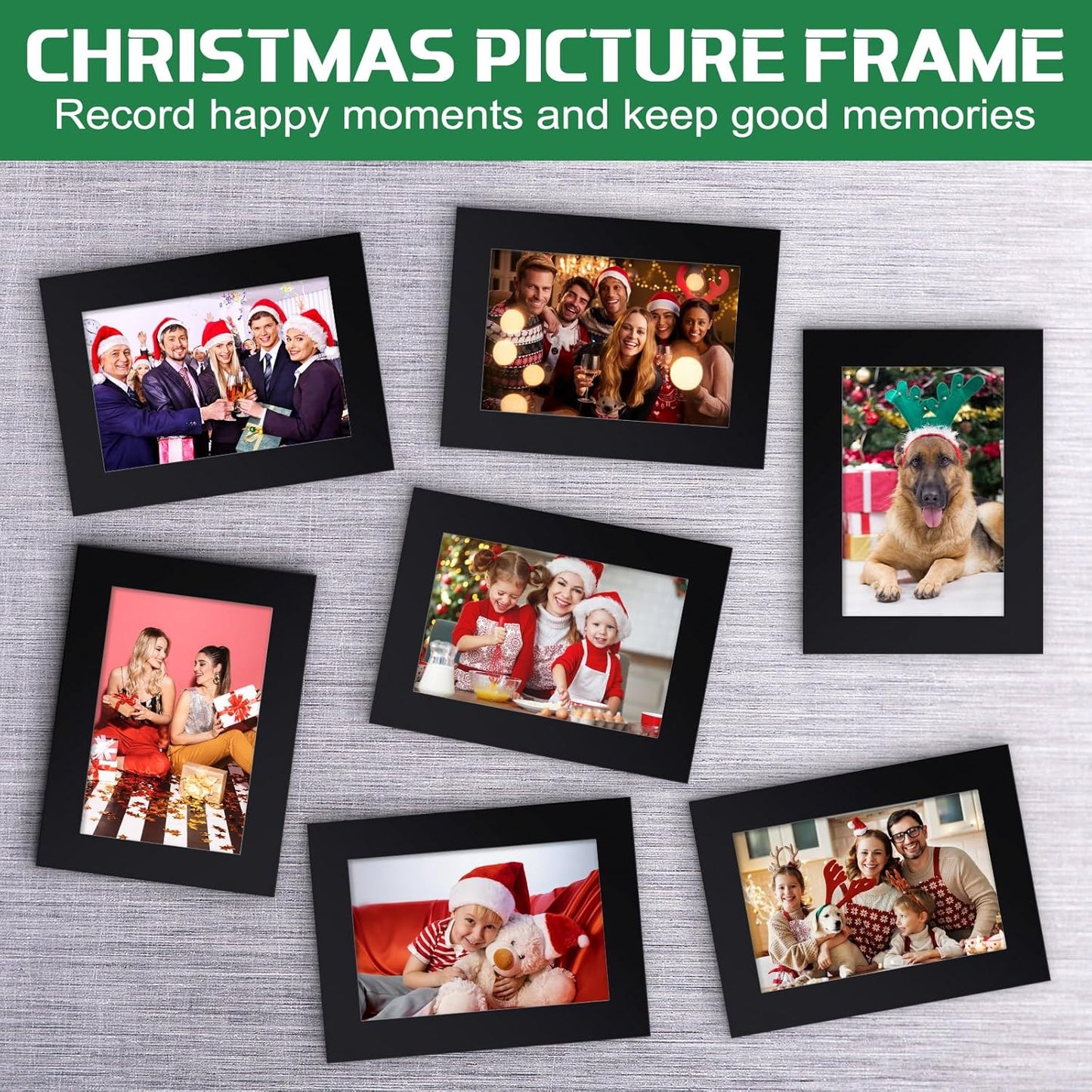 Soaoo 60 Pcs Magnetic Picture Frames Wallet Size 2.5 x 3.5 Inches Reusable Magnetic Photo Sleeves Picture Frame Holder for Home Cabinet Office Graduation Xmas Anniversary Classroom(Black)