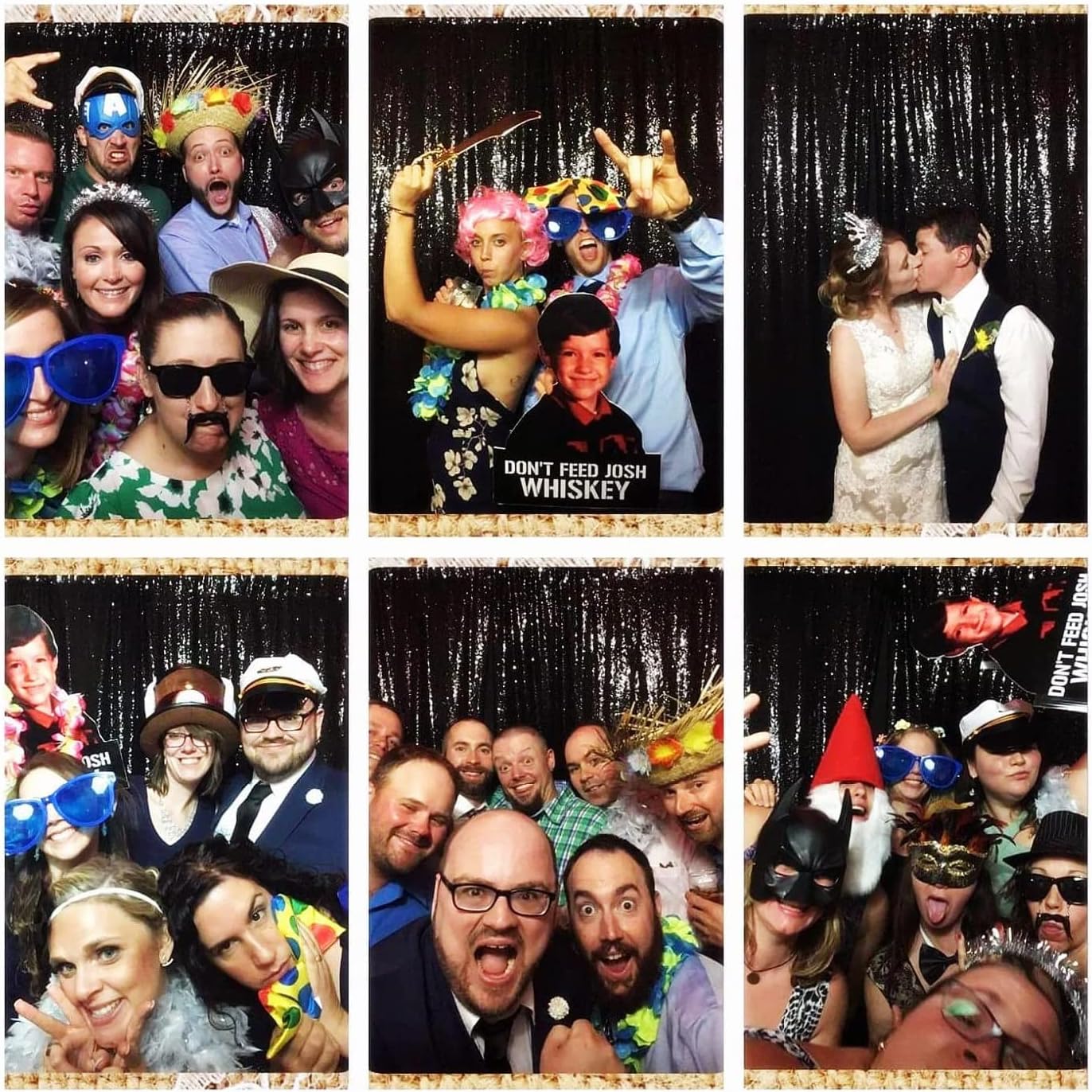 Poise3EHome Black Sequin Backdrop,8FT x 10FT Sequin Photography Backdrop Curtain for Party Decoration