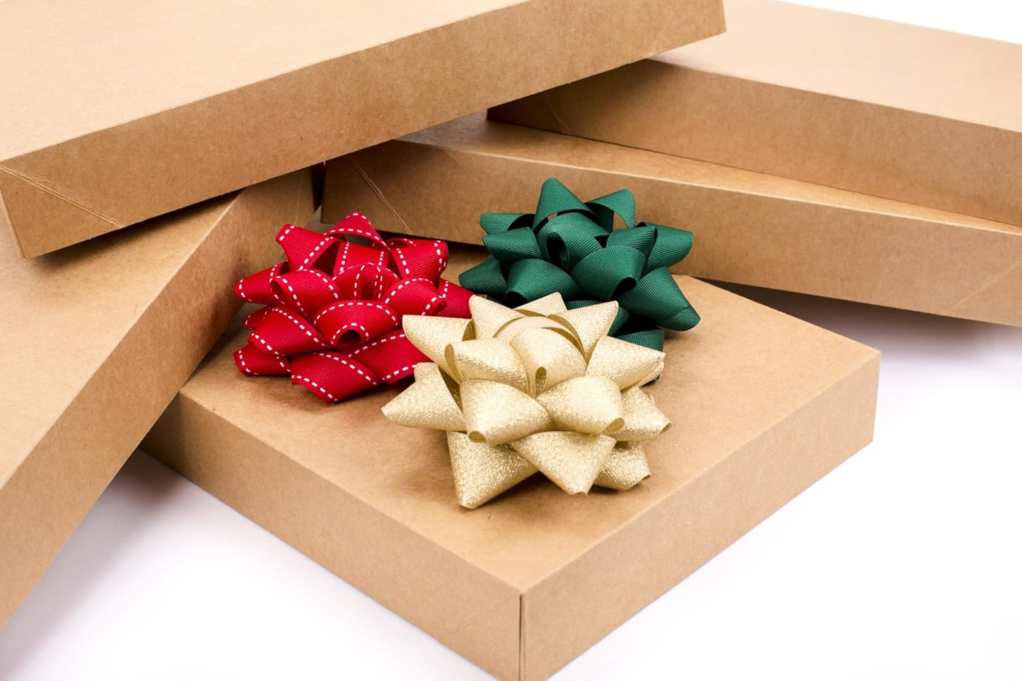 Hallmark Medium Gift Boxes with Lids (5 Shirt Boxes, Kraft) for Birthdays, Graduations, Christmas, Weddings, Bridal Showers