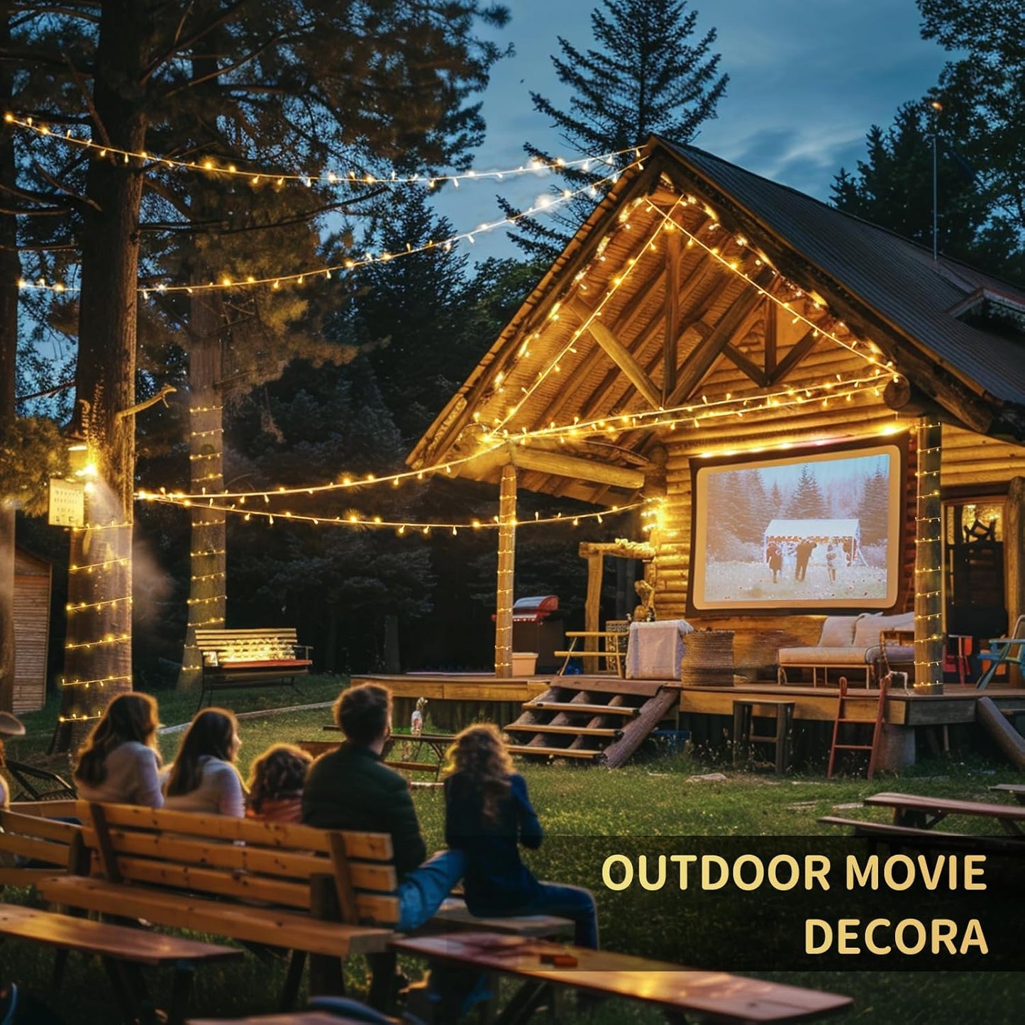 JMEXSUSS 1200 LED Warm White Christmas String Light Outdoor Indoor,Christmas Tree Lights Clear Wire, 315 FT Christmas Lights Plug in for Bedroom Tree Room Party Birthday Decorations, EXS-S-1200