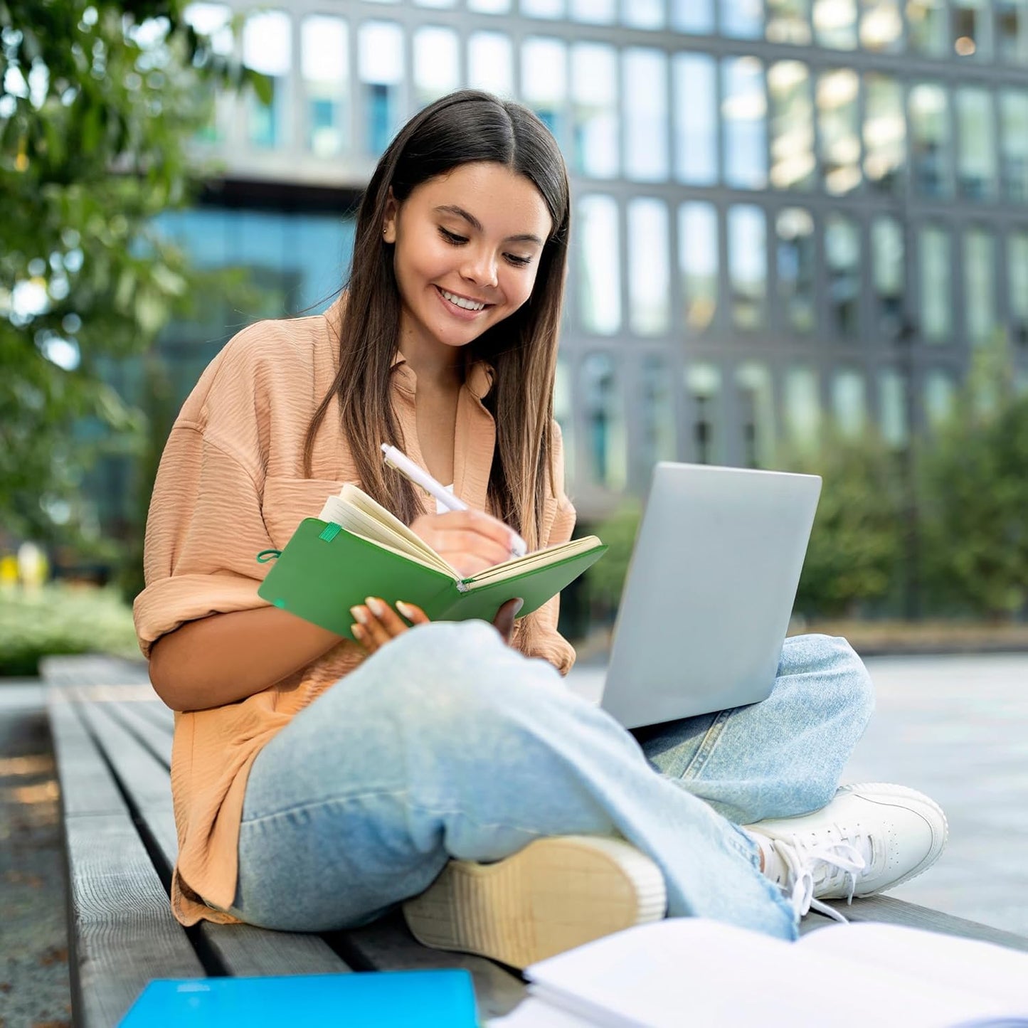 Aneco 50 Sets Pocket Notebook Journals with Pens, A6 Mini Hardcover PU Leather Lined Notebooks 3.5 x 5.5 Inch College Ruled Notepad With Pen Holder for Office School Supplies, Rainbow Color