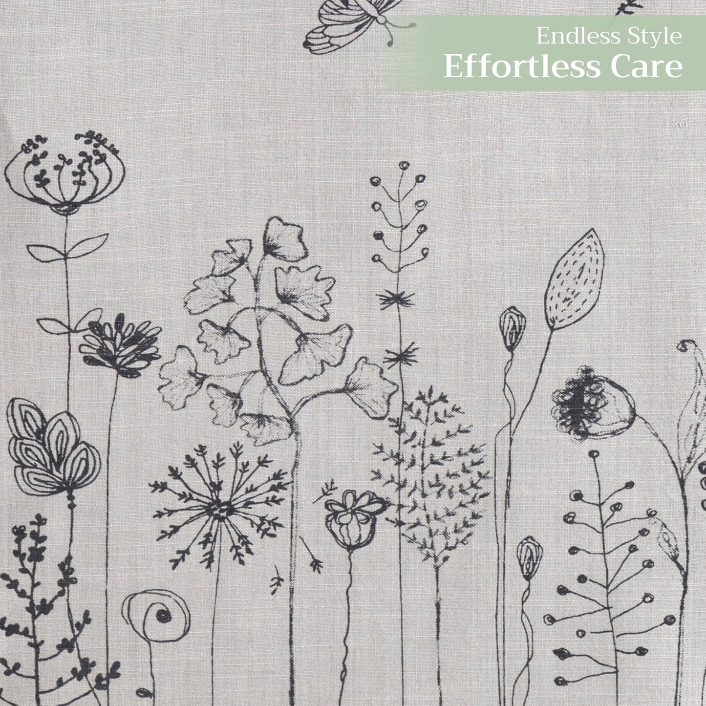 Maison d' Hermine Table Runner 100% Cotton Single Layer Table Runners 72 inches Long Decorative for Home Kitchen Dining Party Baby Shower Wedding Bridal Shower Spring Summer (Flore, 14.50" x 72")