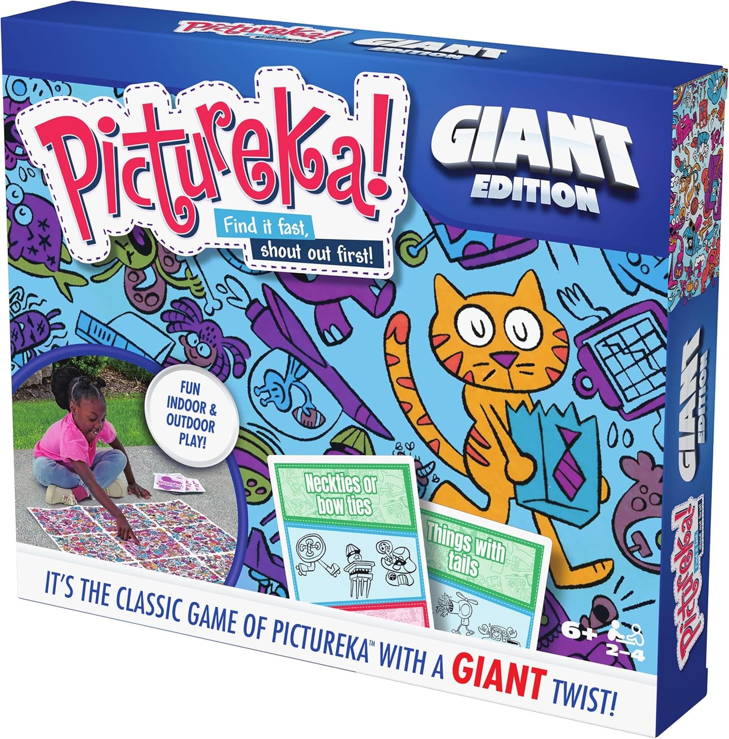 Spin Master Games, Pictureka. Giant Edition, Family Game for Indoor & Outdoor Fun with Big Oversized Board, for Family and Kids, 2-4 Players, Ages 6 & Up