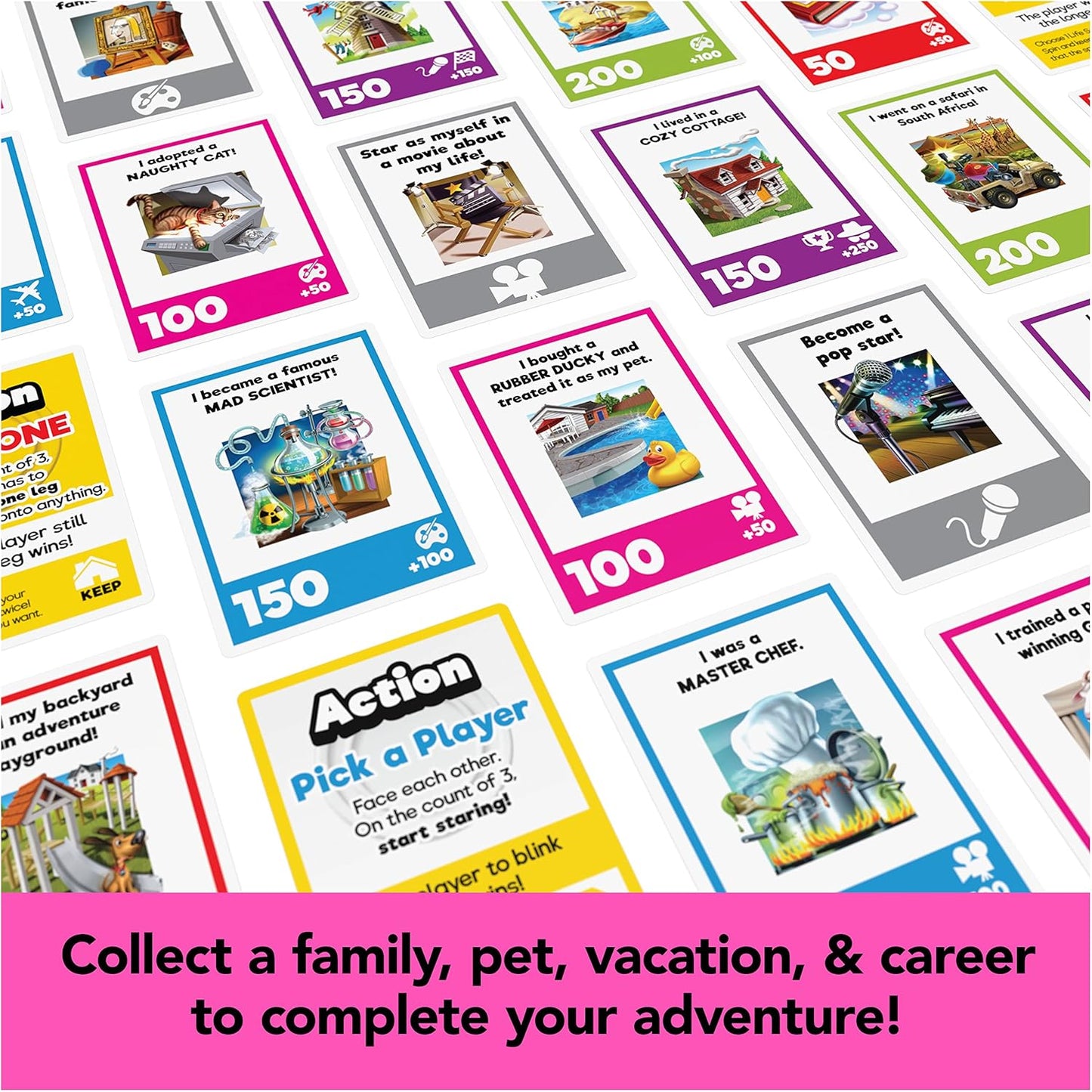 The Game of Life, Giant Edition Family Board Game Indoor/Outdoor Fun Game with Big Oversized Gameboard Cards Spinner, for Adults and Kids Ages 8 and up