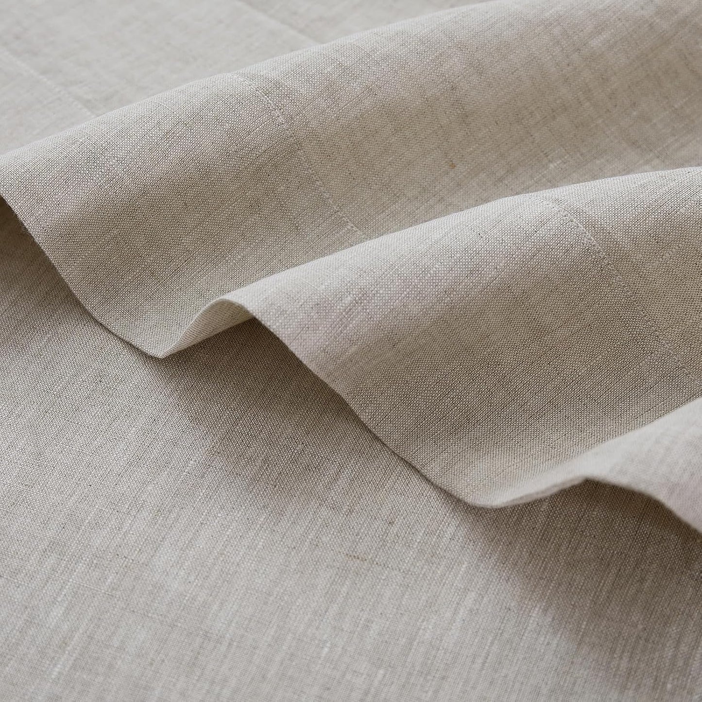 Linen Tablecloth 100% Pure Linen Table Cloth for Rectangle Tables Machine Washable Dining Fall Tablecloth