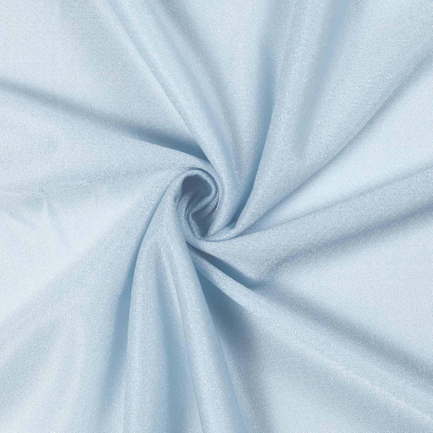 VDS Pack of 2 Panel (30 Inch X 100 Feet) Wedding Arch Draping Fabric Sheer Chiffon Fabric Drapery for Wedding Ceremony Reception Swag Backdrop Canopy Chuppah ARBO Altars Decoration (Baby Blue)