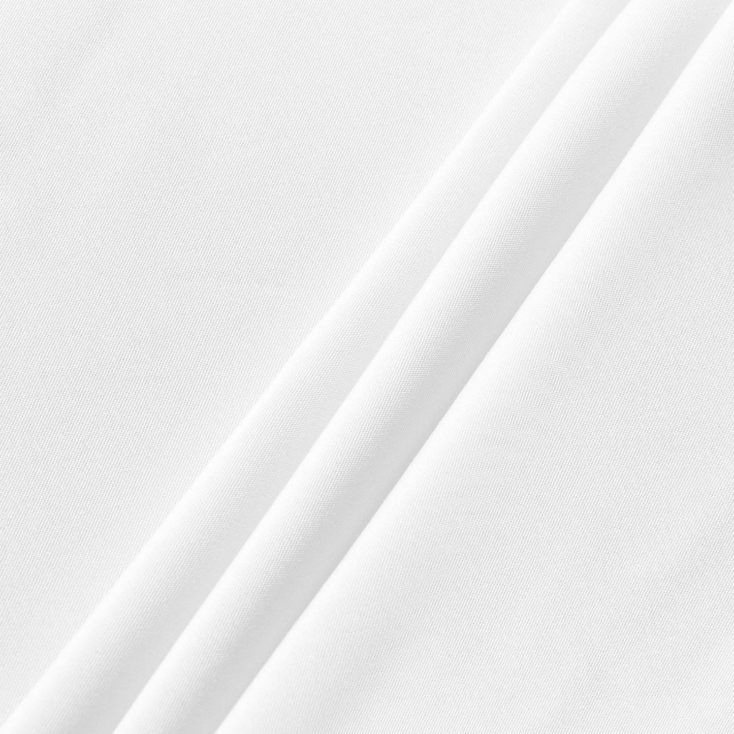 sancua Round Tablecloth - 108 Inch - Water Resistant Spill Proof Washable Polyester Table Cloth Decorative Fabric Table Cover for Dining Tables, Buffet Parties and Camping, White