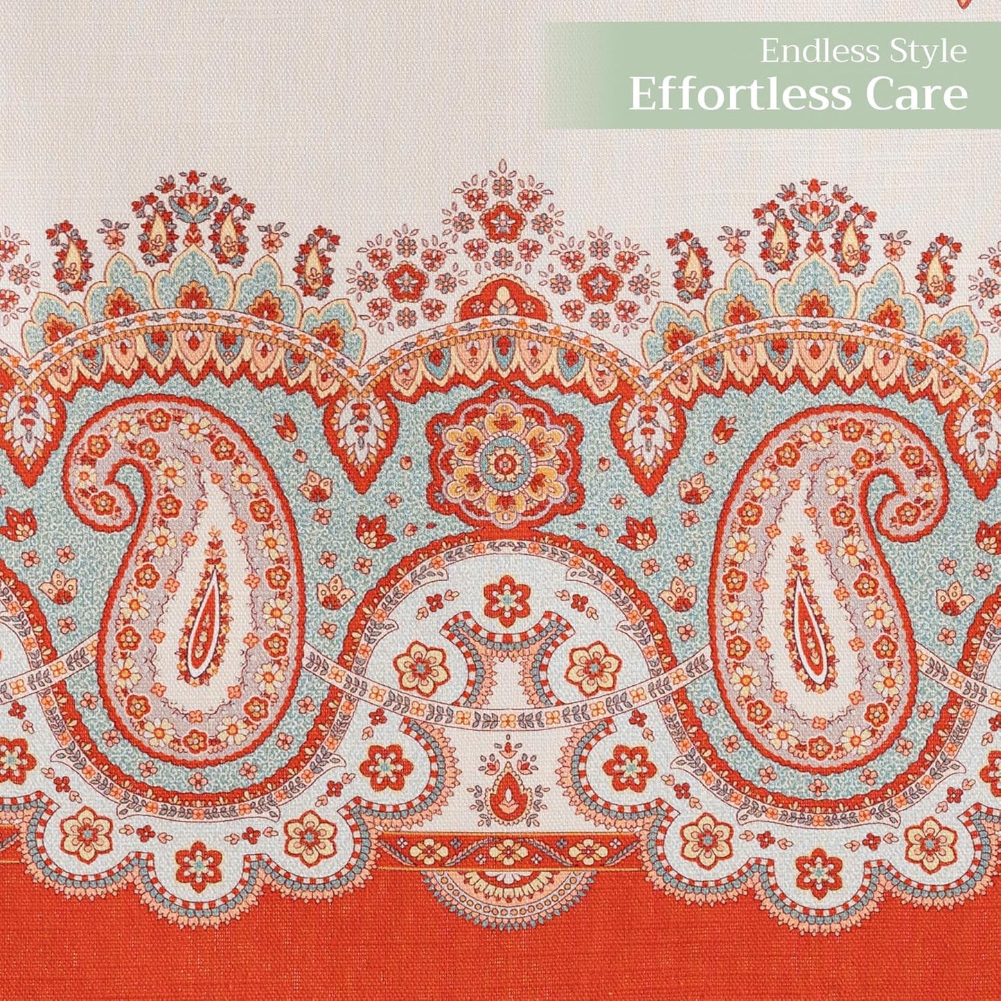 Maison d' Hermine Table Runner 100% Cotton Double Layer Table Runners 72 inches Long Decorative for Home Kitchen Dining Party Baby Shower Wedding Bridal Shower (Cachemire, 14.50" x 72")