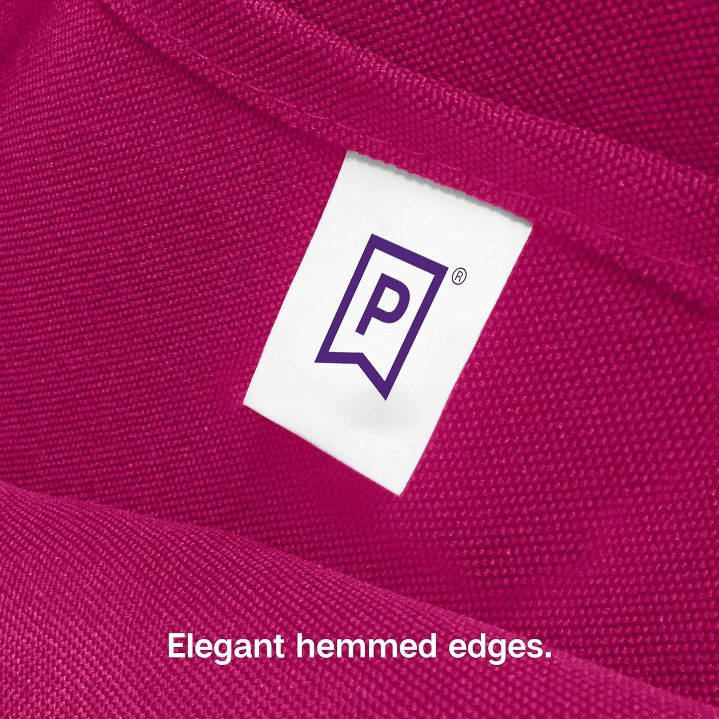 Gee Di Moda Square Tablecloth - 85 x 85 Inch Fuchsia Table Cloth for Large Square or Round Tables - Heavy Duty Washable Fabric - for Buffet Table, Holiday Party, Dinner, Wedding & Baby Shower