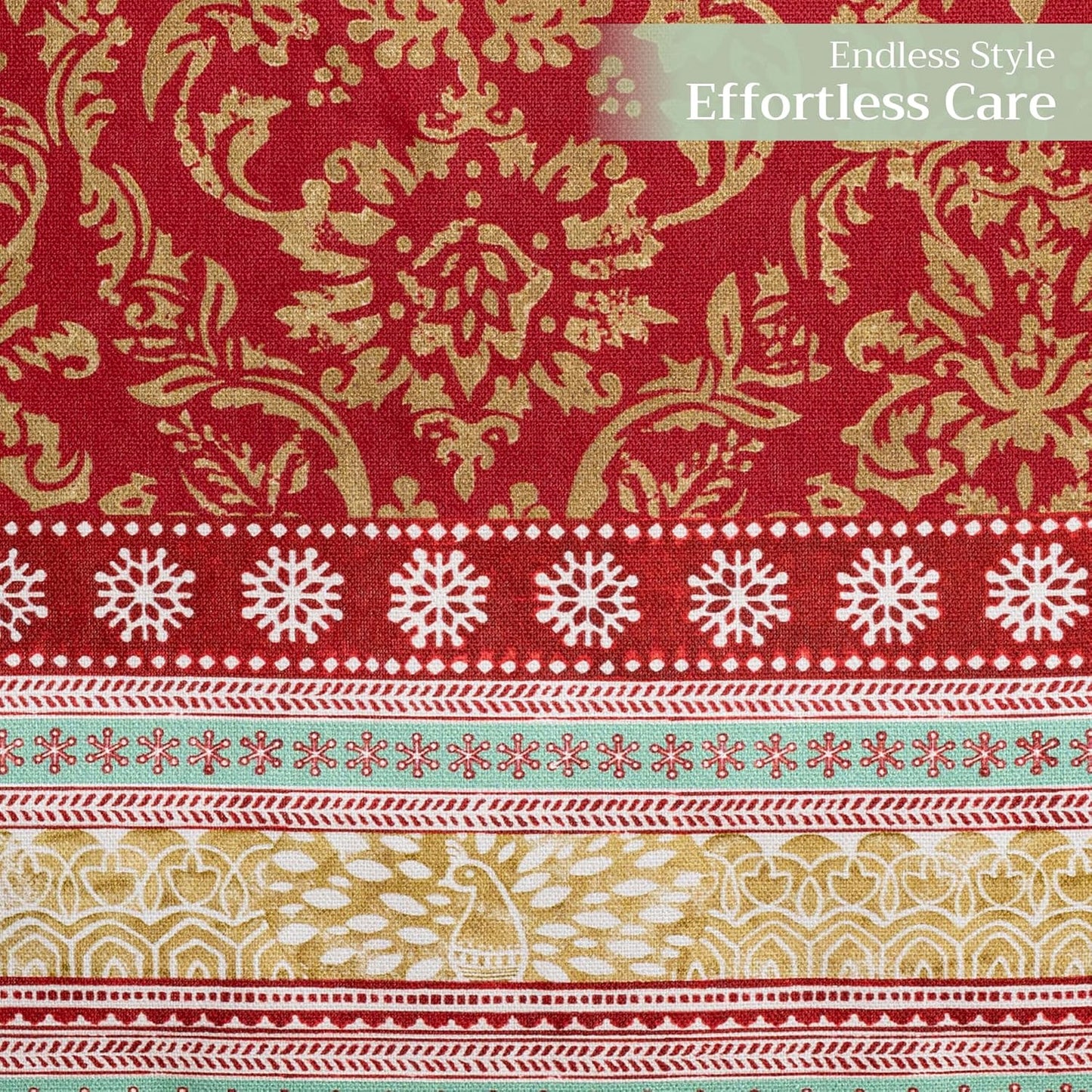 Maison d' Hermine Table Runner 100% Cotton Double Layer Table Runners 108 inches Long Decorative for Home Kitchen Dining Party Baby Shower Wedding Bridal Shower (Sofia, 14.50" x 108")