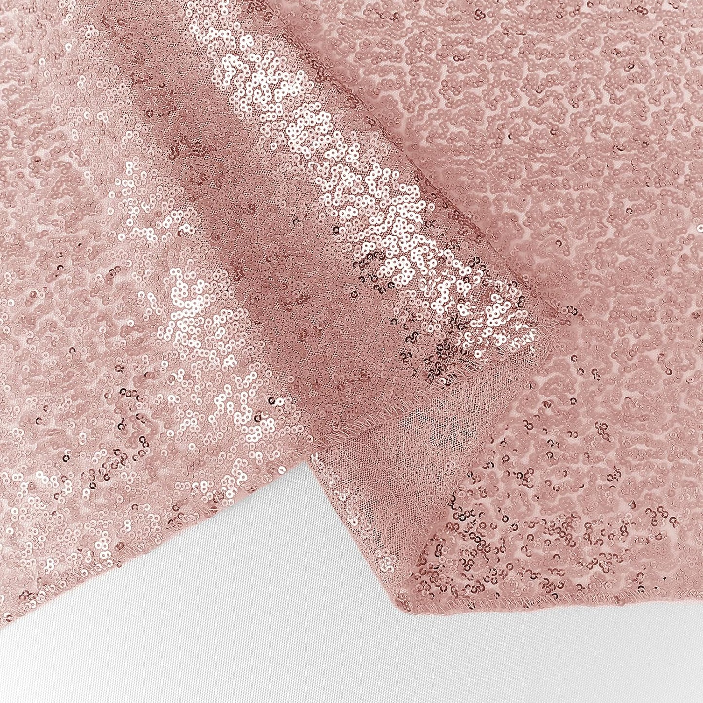 6 Packs 12 x 72 inches Sequin Table Runner, Rose Gold Glitter Table Runner for Birthday Party Supplies Wedding Engagement Baby Shower Holiday Celebration Event Decorations