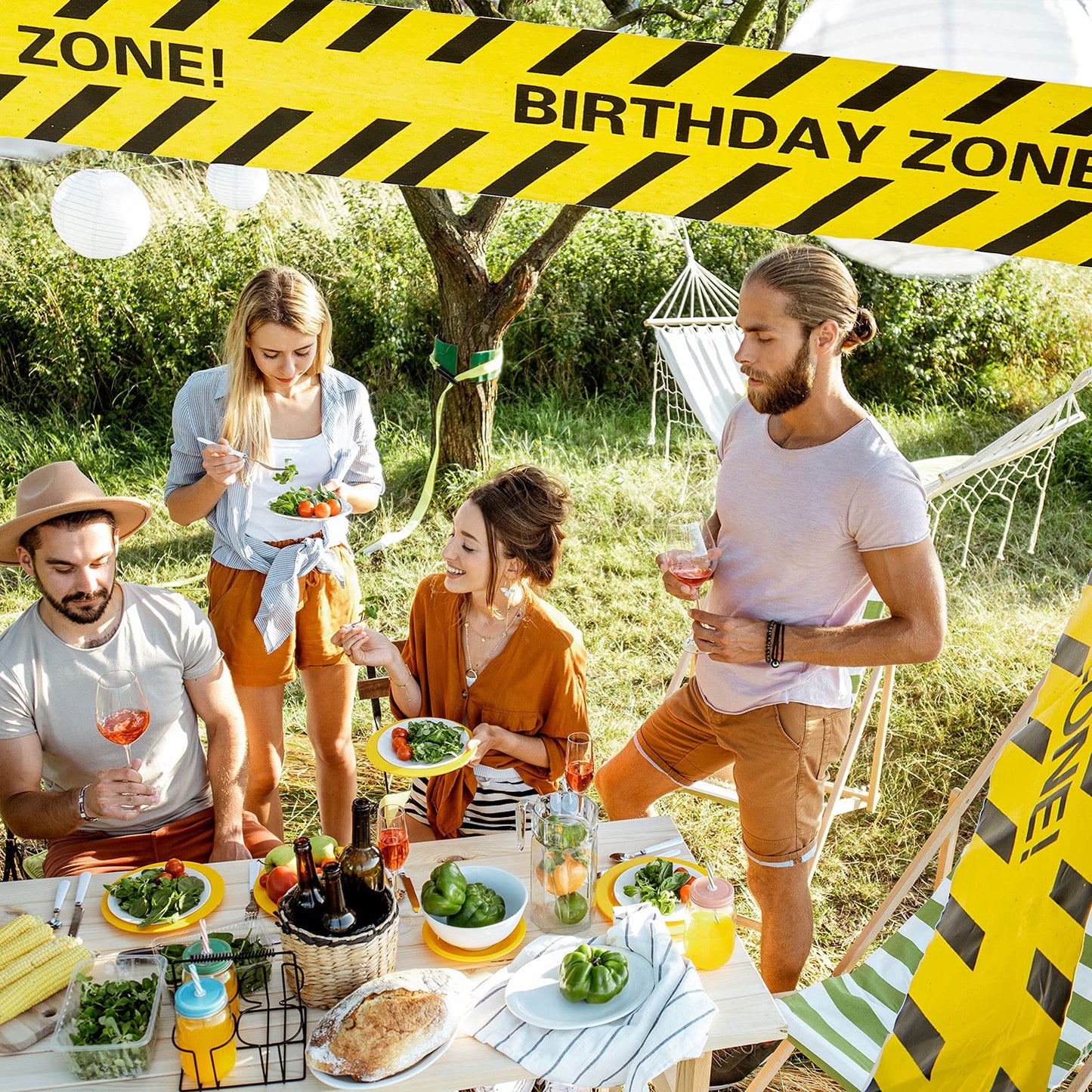 Kasyat 2 Rolls Construction Birthday Caution Tape Party Decoration