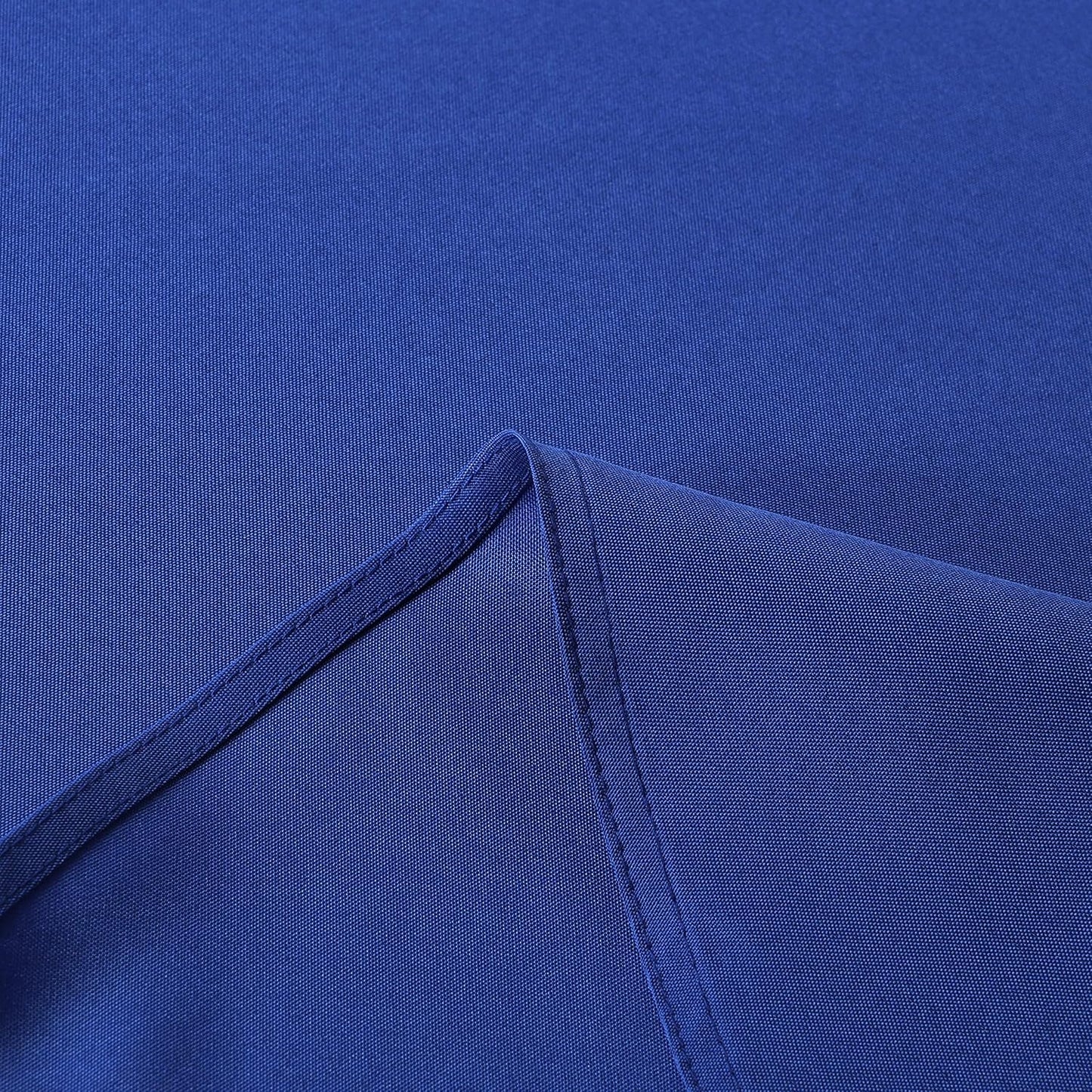 sancua Round Tablecloth - 48 Inch - Water Resistant Spill Proof Washable Polyester Table Cloth Decorative Fabric Table Cover for Dining Tables, Buffet Parties and Camping, Royal Blue