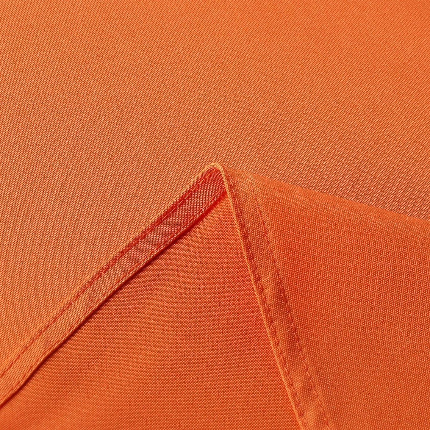 sancua Round Tablecloth - 60 Inch - Water Resistant Spill Proof Washable Polyester Table Cloth Decorative Fabric Table Cover for Dining Tables, Buffet Parties and Camping, Orange