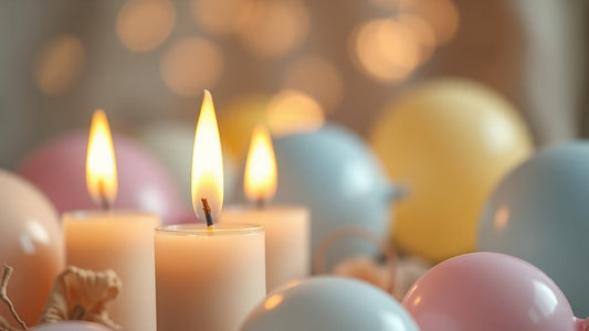 Candles & Balloons — When Light and Color Breathe Together