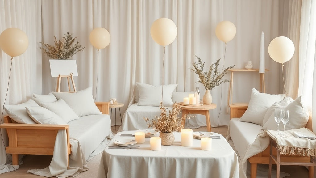 Scandi Calm Party Decor — Soft, Minimal & Airy Styling for 2025 🕊️✨