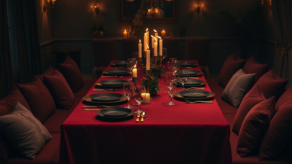 Moody Romantic Party — Deep Tones, Candles & Intimate Styling for 2025 🍷✨🌙