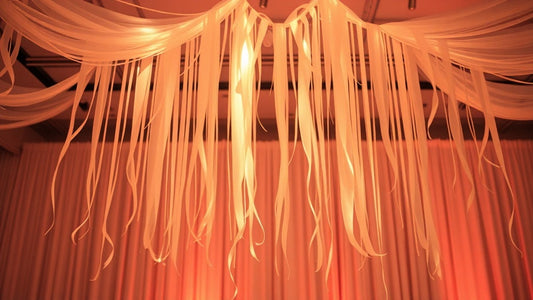 Floating Decor Party — Weightless Ribbons, Drapes & Airy Styling