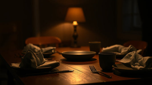 Soft-Shadow Party — Lamp-Only Lighting & Quiet Evening Glow