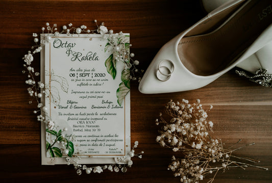 Elegant Handcrafted Wedding Invitation DIY Kit