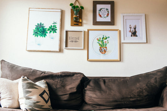 Office Desk Decor with Elegant Picture Frames