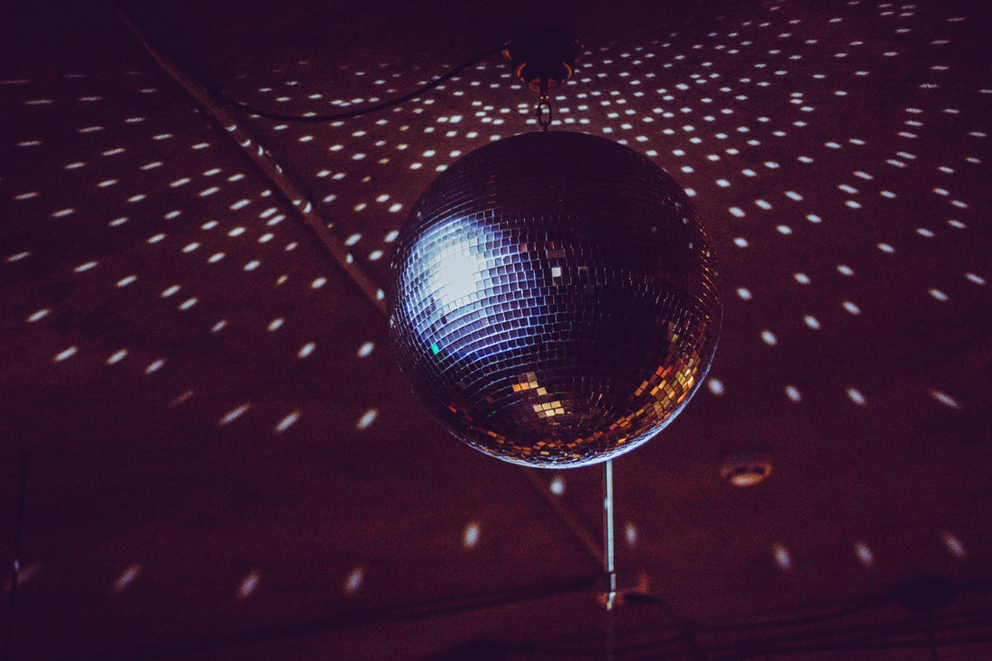 Outdoor Party Decor Using Disco Balls