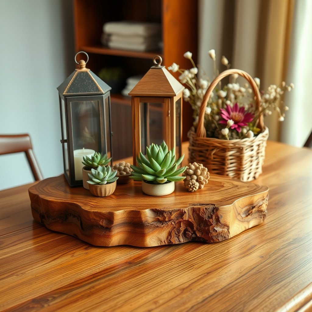 Garden Party Creation Set - Handmade Wooden Table Decor