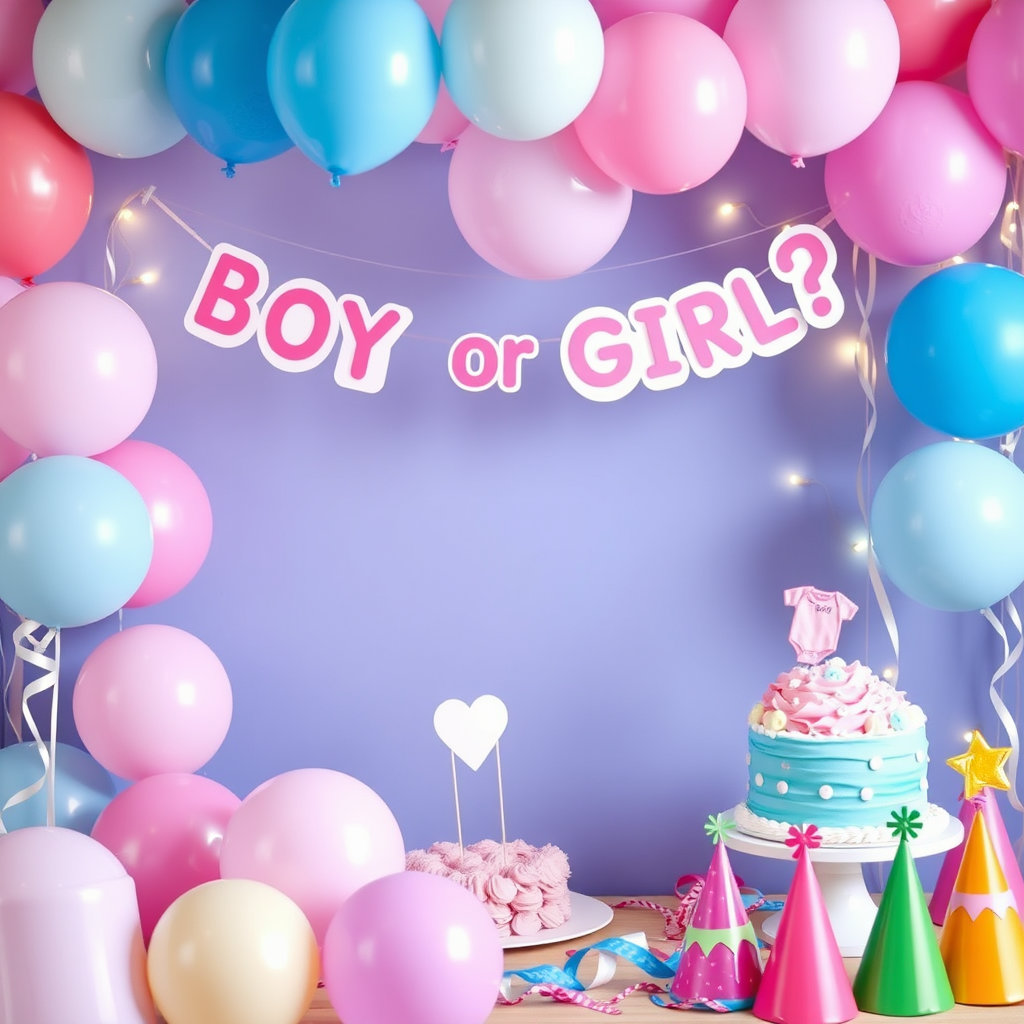 Baby Shower Craft Celebration - Gender Reveal Decor DIY Sets
