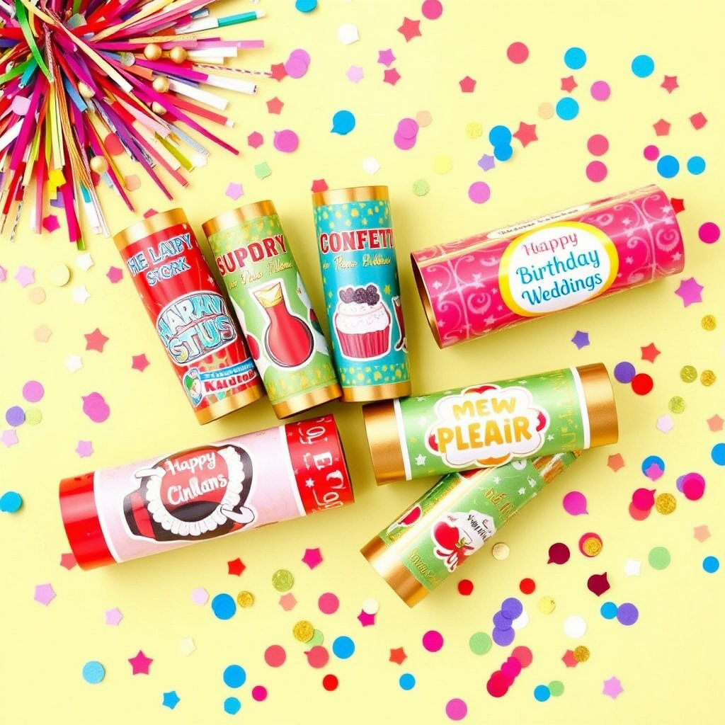 New Year’s Eve Sparkle & Create - Confetti Cannon Decoration Packs