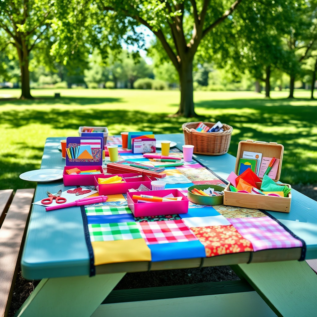 Backyard BBQ Maker Pack - Picnic Table Runner Craft Sets