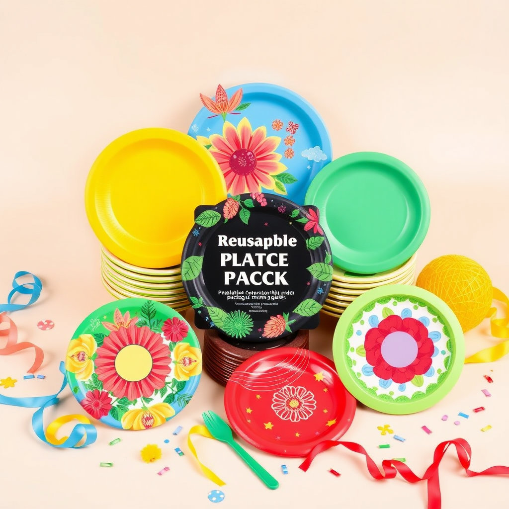 Backyard BBQ Maker Pack - Reusable Plate Decoration Packs