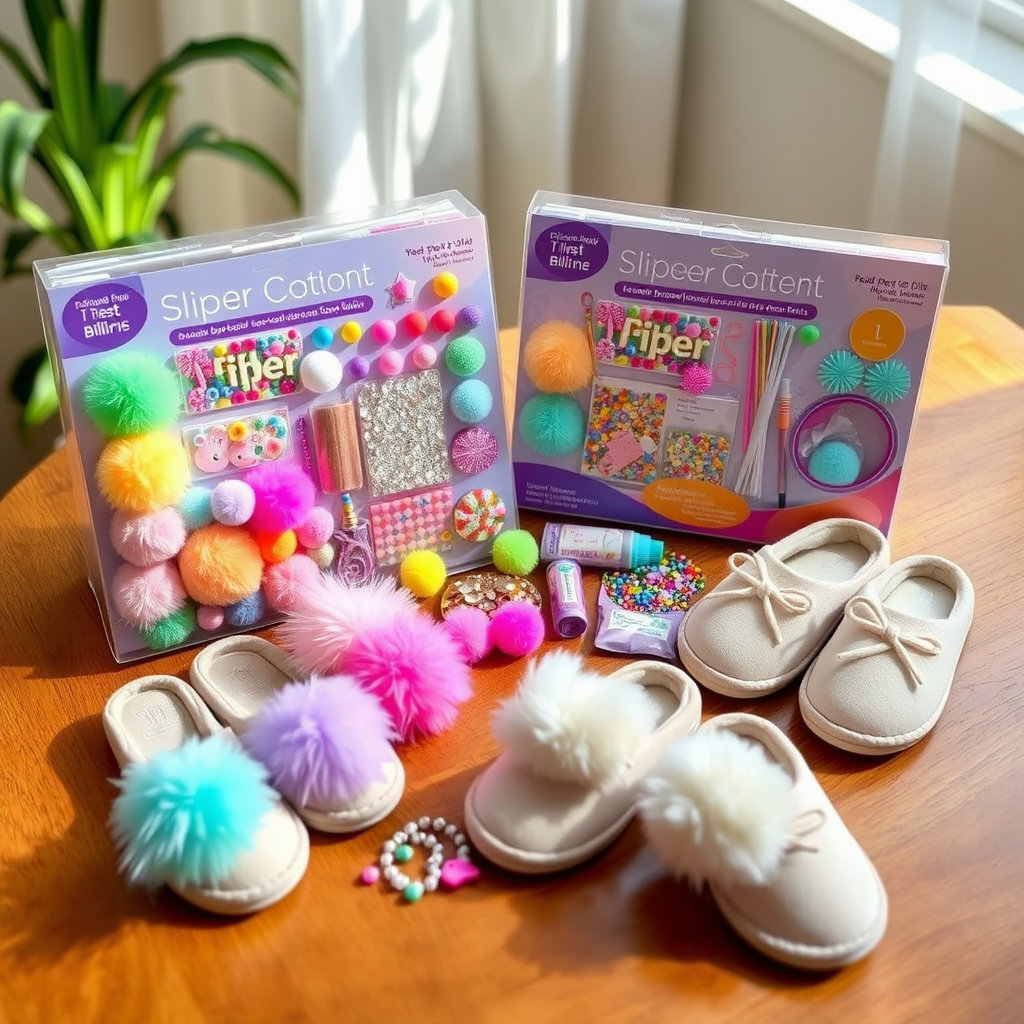 Pajama Craft Party Kit - Slipper Decoration Kits