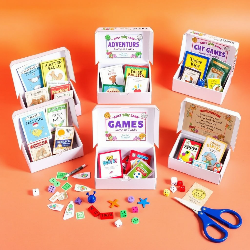 Pajama Craft Party Kit - Mini Board Game DIY Sets