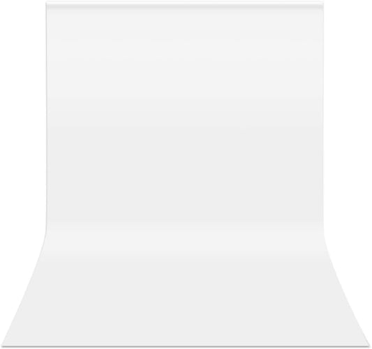 HEMMOTOP White Backdrop 10x12ft, Large Photography Background Screen for Photoshoot, 3x3.6m Seamless White Photo Backdrop Fabric for Birthday Parties, Video Recording, Weddings (Only Backdrop)