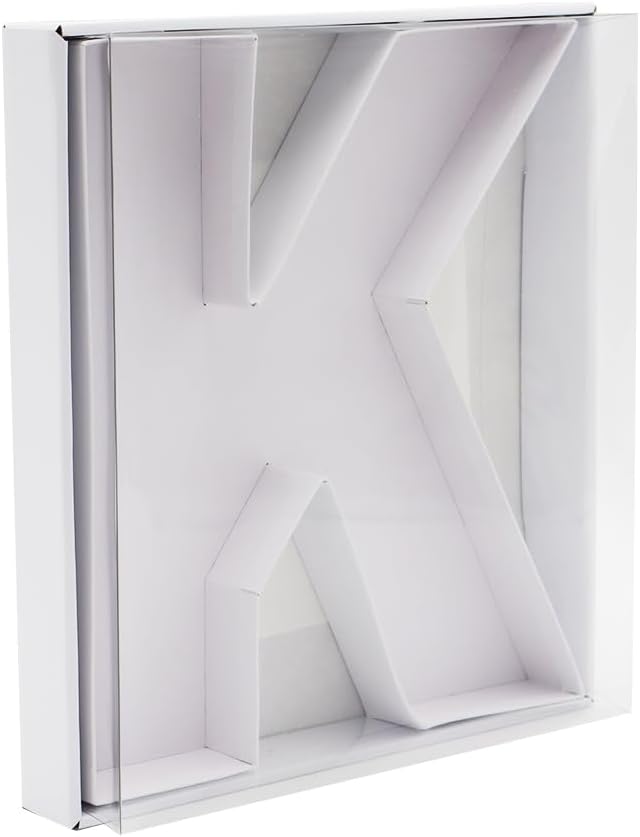 12" Fillable Cardboard Letter Charcuterie Gift Box With Cover Sweets Packaging (K)