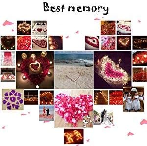 ocharzy 1000pcs Rose Petals Artificial Silk Flower Rose Petals for Wedding Decorations, Romantic Night, Valentine's Day, Parties, Events