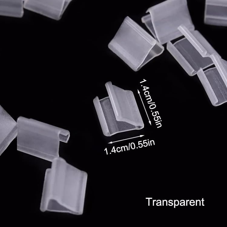 AKOAK 100 Pcs Useful "V" Shaped Balloon Seal Clip Transparent Balloon Button Birthday/Christmas/Wedding Party Decoration Accessories