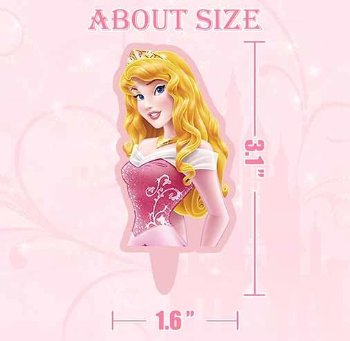 30 Pcs Cute Princess Cartoon Cake Toppers, Cupcake Decorations Birthday Cake, Cute Anime Princess