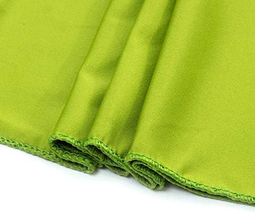 VDS Pack of 100 PCS | Apple Green | Spandex Chair Sashes Bows Without Buckle | Stretch Elastic Banquet Universal Folding Chair Band Tie with for Wedding Party Conference Celebration Event Decoration