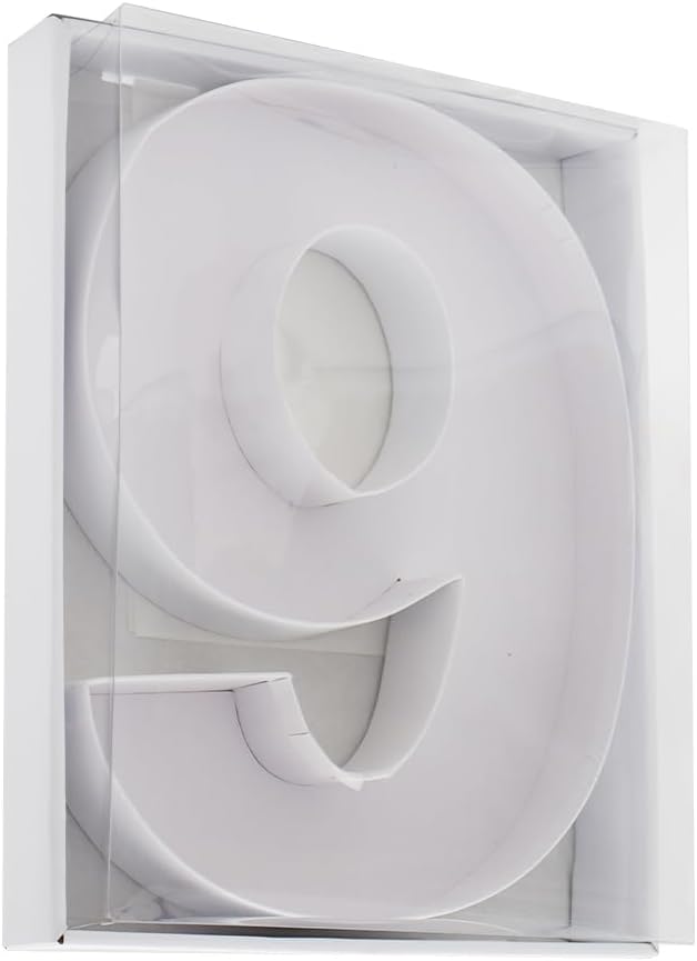 12" Fillable Cardboard Number Charcuterie Gift Cupcake Box With Cover Sweets Packaging (6 or 9)