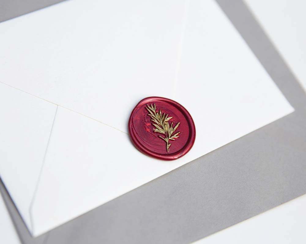 UNIQOOO Mailable Glue Gun Sealing Wax Sticks for Wax Seal Stamp - Metallic Burgundy Wine Red, For Birthday Cards, Wedding Invitations, Envelopes, Snail Mails, Wine Packages, Xmas Gift Ideas, Pack of 8