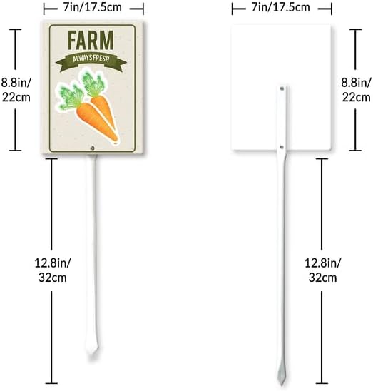 Eveokoki Aluminum Seed & Plant Labels - Plant Markes for Seedlings-Plant Tags for Pots - Garden Signs for Vegetable - Durable Markers for Plants Outdoor Waterproof - Garden Decor for Farmhouse