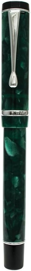Conklin Duragraph Fountain Pen Forest Green - Stub Nib, Elegant Writing Tool for Calligraphy & Signatures